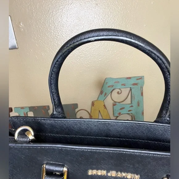 Michael Kors ⭐️Selma Leather Satchel Bag with Wallet- Black. - Picture 11 of 17